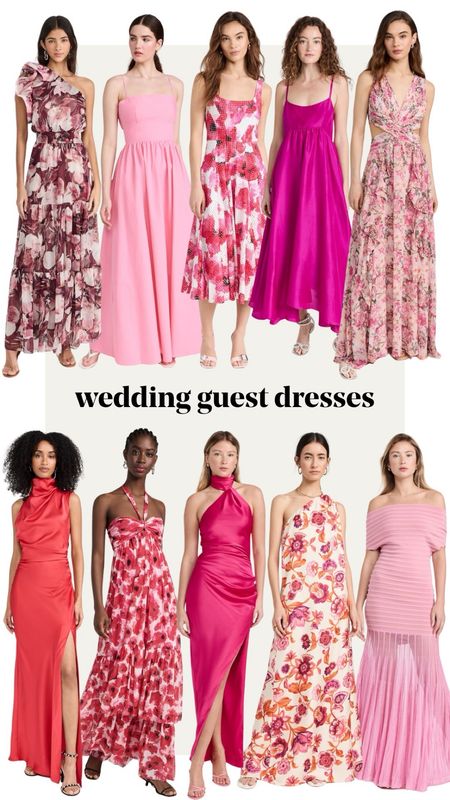 Wedding guest dresses #springwedding #summerwedding #weddingguest #weddingguestdress #pinkdress #floraldress #maxidress #cocktaildress #blacktie #shopbop #fashionjackson

#LTKSeasonal #LTKwedding #LTKparties