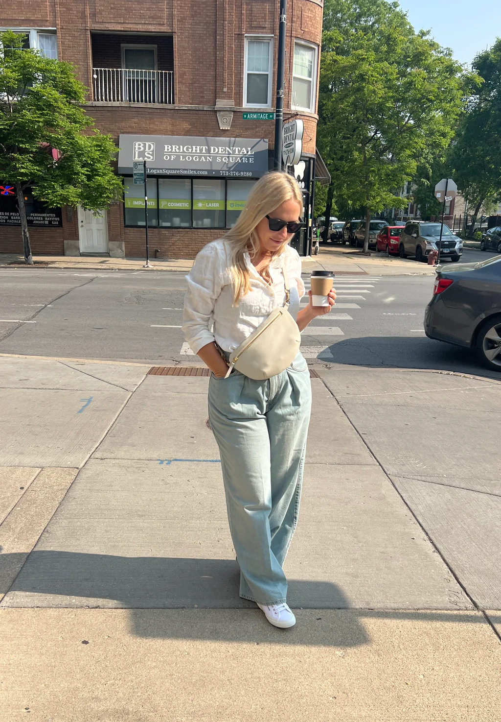 The Midi Sling, Oyster | Abby Alley