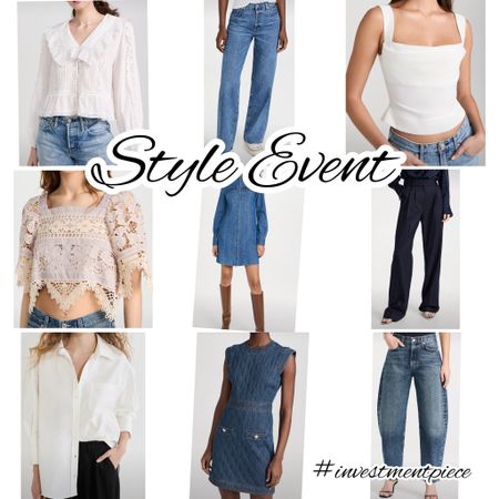 It’s the first day of the @shopbop #styleevent where you can get up to 25% off with code STYLE. I’m into denim dresses, detailed blouses and on trend jeans and trousers! #investmentpiece 

#LTKSeasonal #LTKstyletip #LTKsalealert