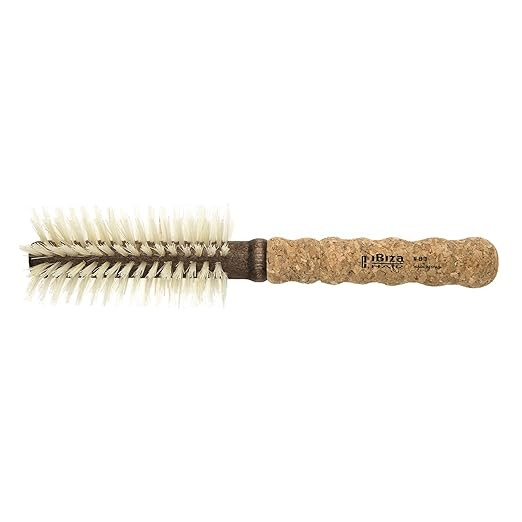 Ibiza Hair Professional (B Series) Round Boar Hair Brush | Blonde Bristles with Cork Handle | For... | Amazon (US)