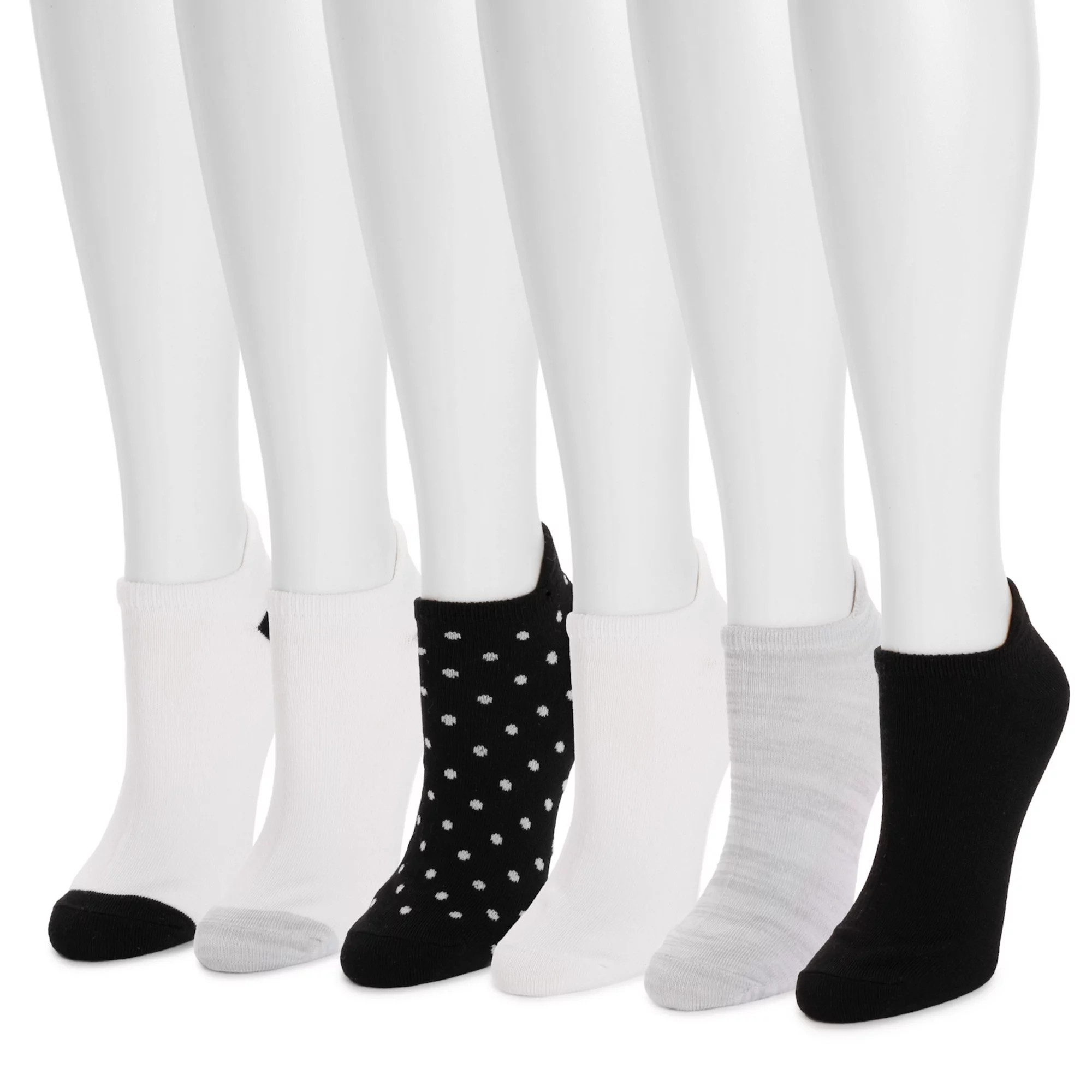 Women's MUK LUKS Sporty Ankle Socks 6-Pack | Kohl's