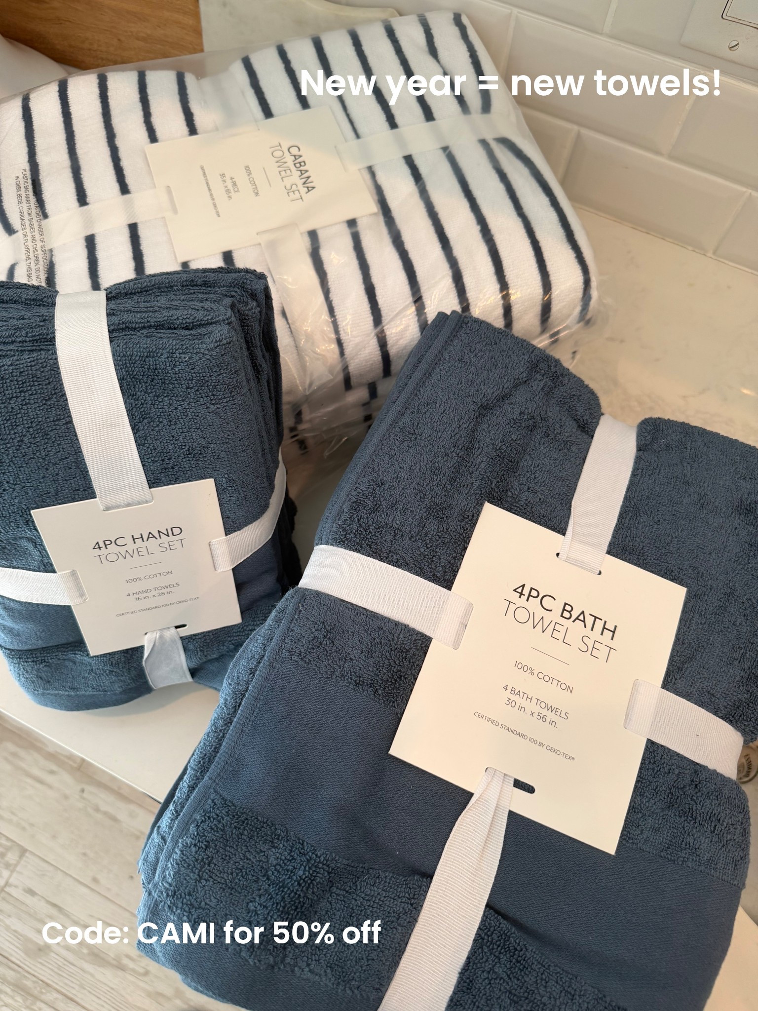 Every new year I get new towels! 

Code CAMI for 50% off! 

#LTKselfcare #LTKHome #LTKFindsUnder50