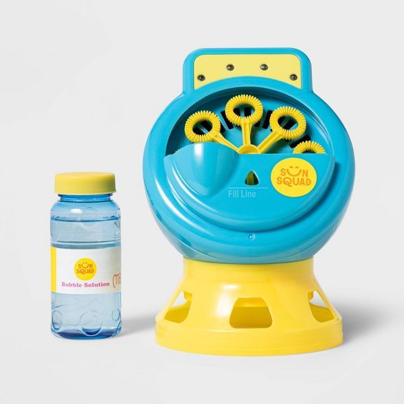 Light-Up Bubble Machine Blue/Yellow - Sun Squad™ | Target