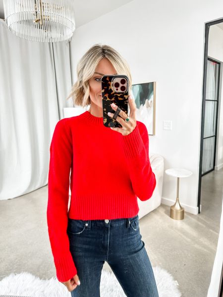 This crewneck sweater is the perfect UGA red or for the holidays! I am wearing an XS! 

Loverly Grey, fall outfit 

#LTKSeasonal #LTKstyletip #LTKHoliday
