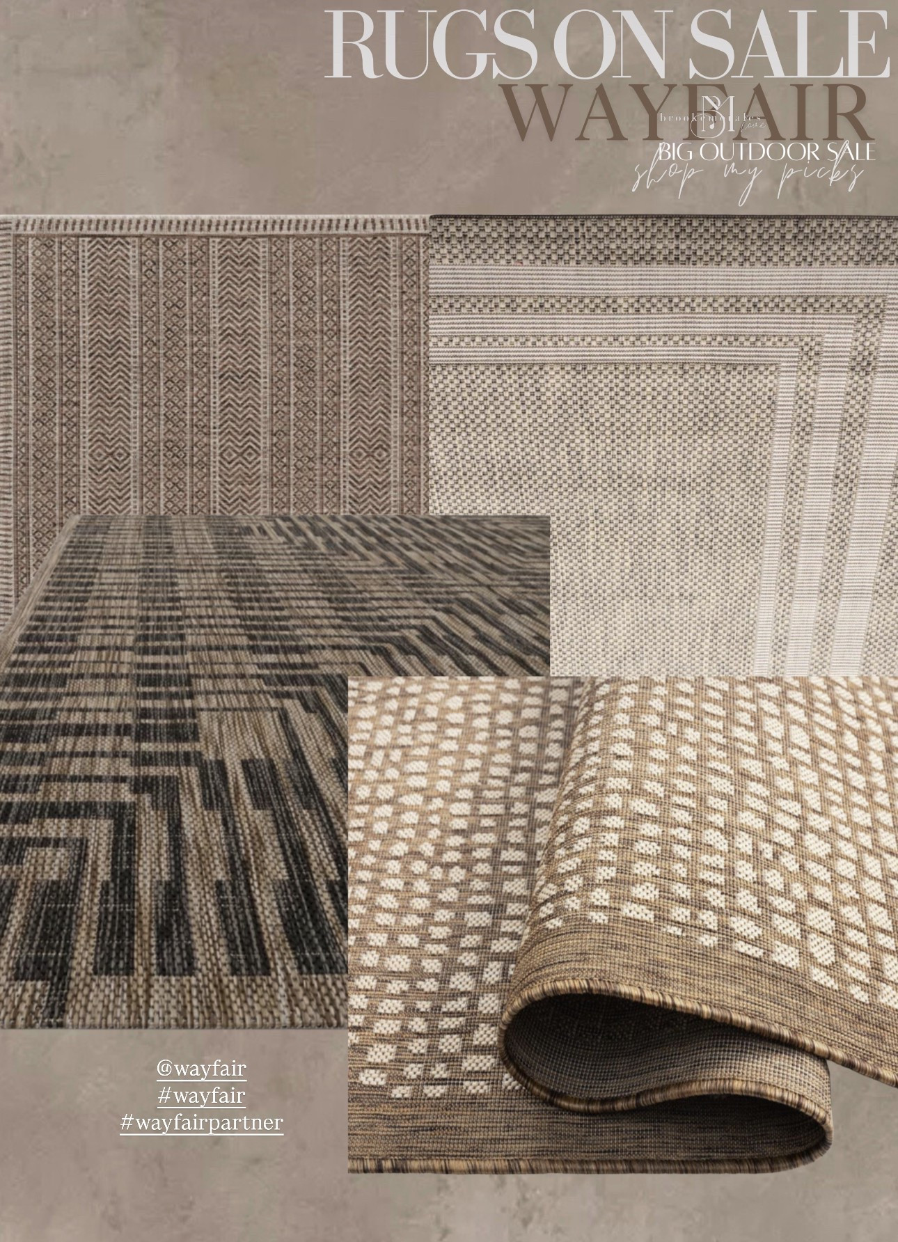 @wayfair #wayfair #wayfairpartner Textured, neutral, and anything but boring — these outdoor rugs are the perfect foundation for your patio glow-up. Grab yours now during Wayfair’s Big Outdoor Sale!

#LTKSeasonal #LTKSaleAlert #LTKHome