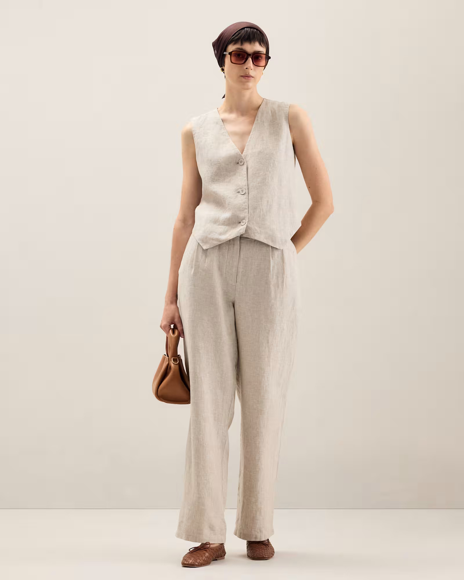 100% European Linen Vest | Quince