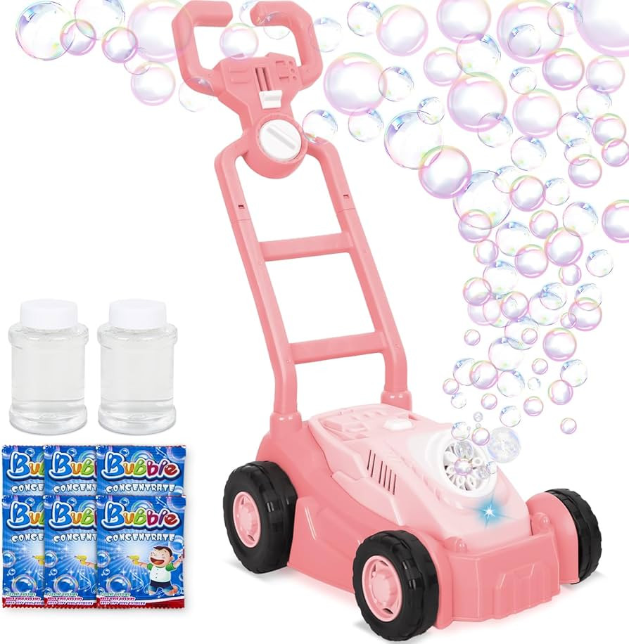 Bubble Lawn Mower for Toddlers,Bubble Blower Maker,Outdoor Backyard Gardening Toys,Wedding Party ... | Amazon (US)