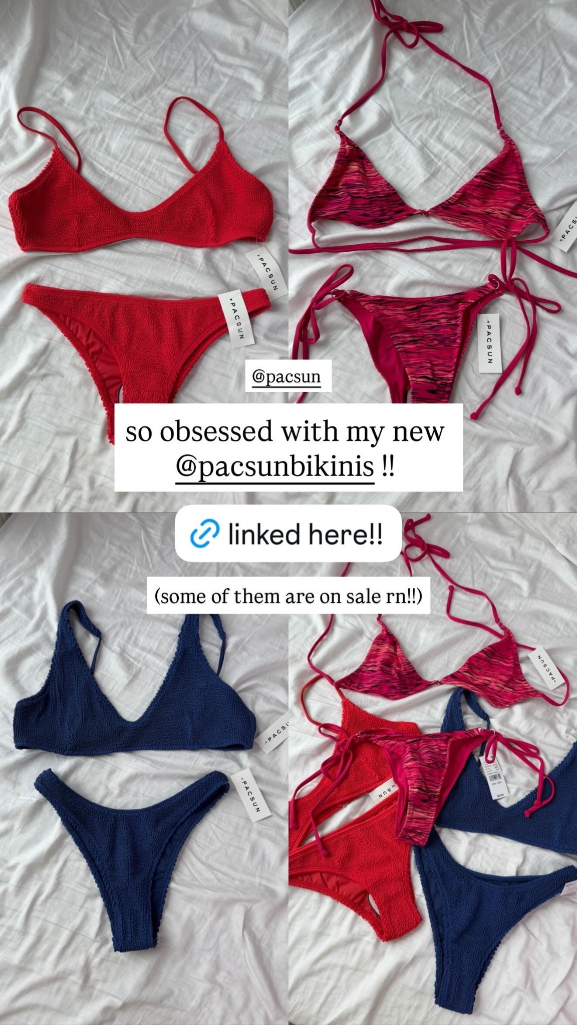 pacsun bikinis that are on sale !! 



#LTKootd #LTKSwim