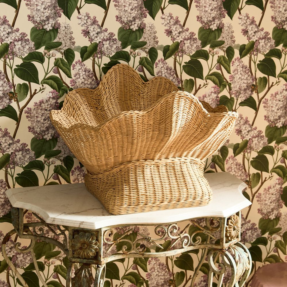 Shelly Rattan Basket | GreenRow
