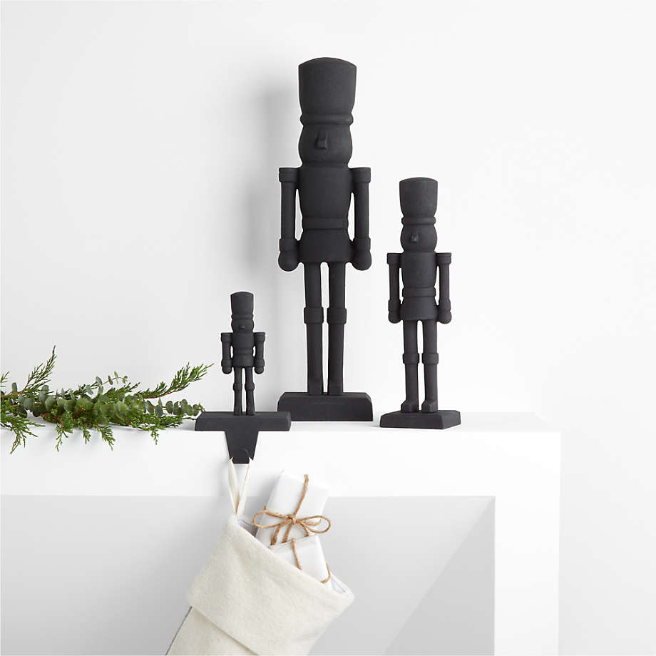 12" Zinc Nutcracker Decoration Crate&Barrel Finds Crate&Barrel Deals Crate&Barrel Sales | Crate & Barrel