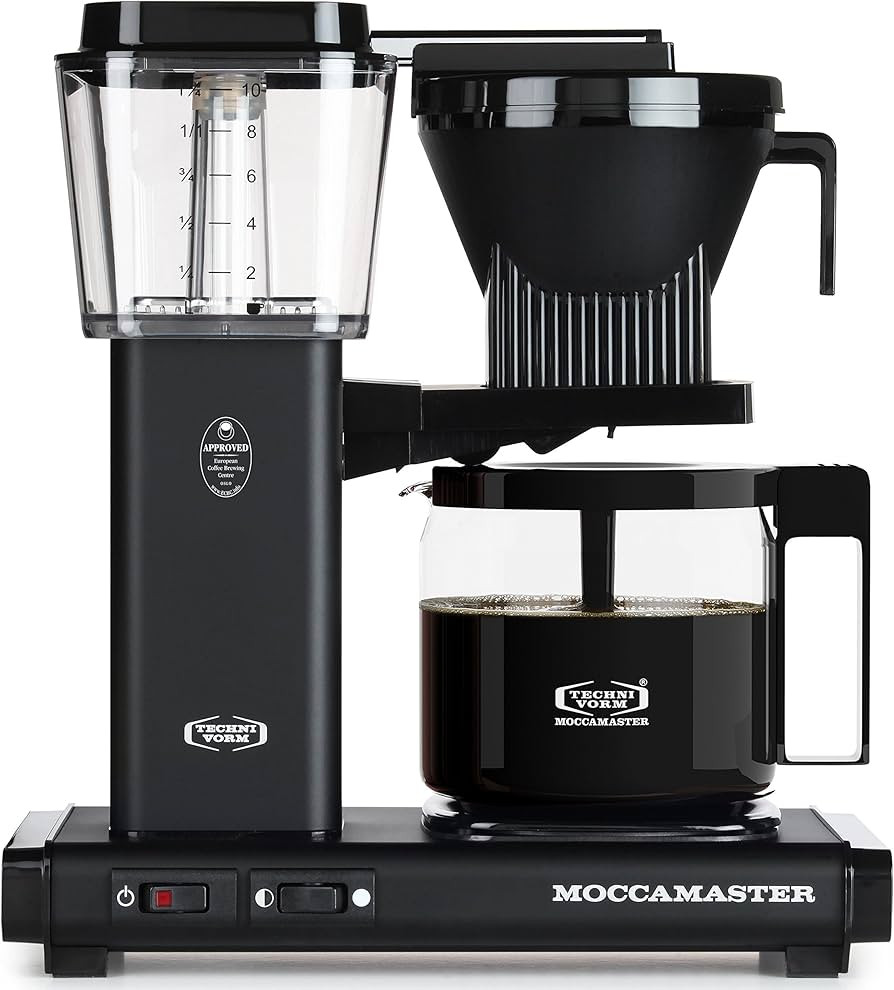 Technivorm Moccamaster 59656 KBG, 10-Cup Coffee Maker, 40 oz, Matte Black | Amazon (US)