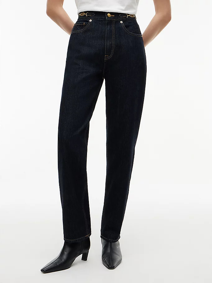 Jackie High Rise Tapered Ankle Jeans | Tommy Hilfiger UK