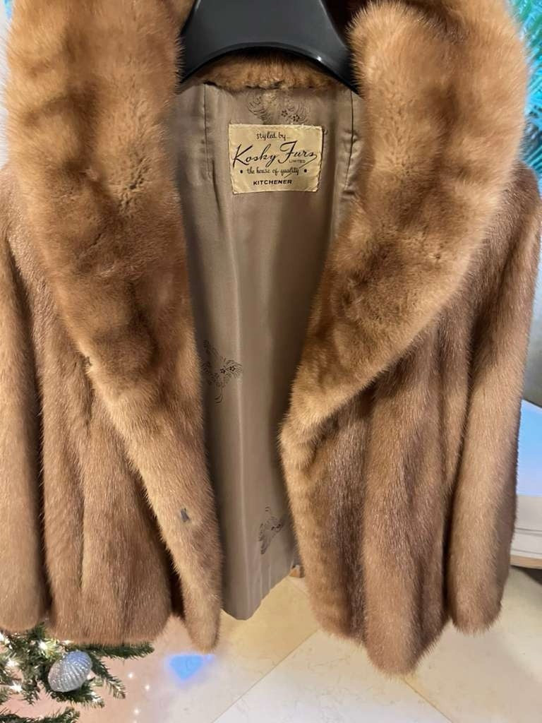 Canada Majestic Mink Coat Women's Size Medium Brown Authentic Mink Jacket | eBay US