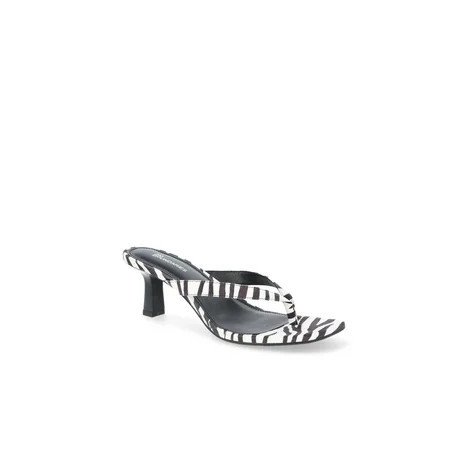 No Boundaries Kitten Heel Thong Sandals Women’s | Walmart (US)