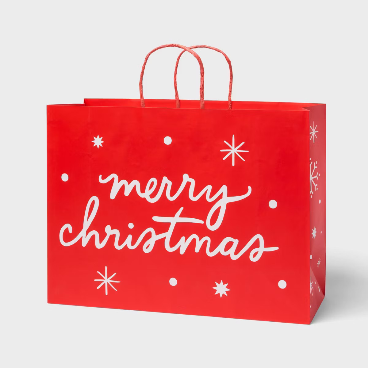 XL 'Merry Christmas' Gift Bag Red/White - Spritz™ | Target