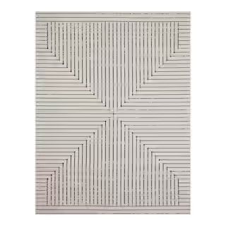 Hampton Bay Avondale Beige 8 ft. x 10 ft. Striped Indoor/Outdoor Area Rug 3124333 - The Home Depo... | The Home Depot