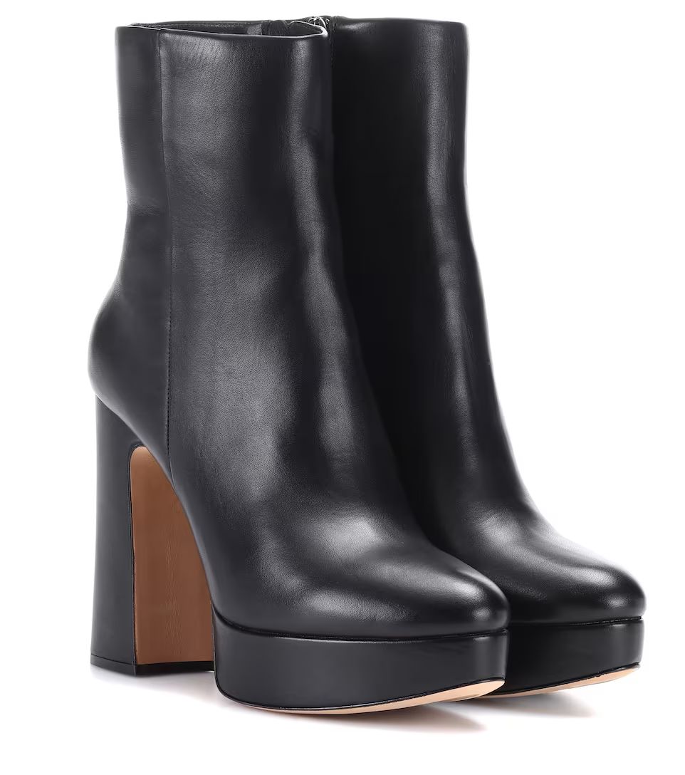 Leather plateau ankle boots | Mytheresa (DACH)