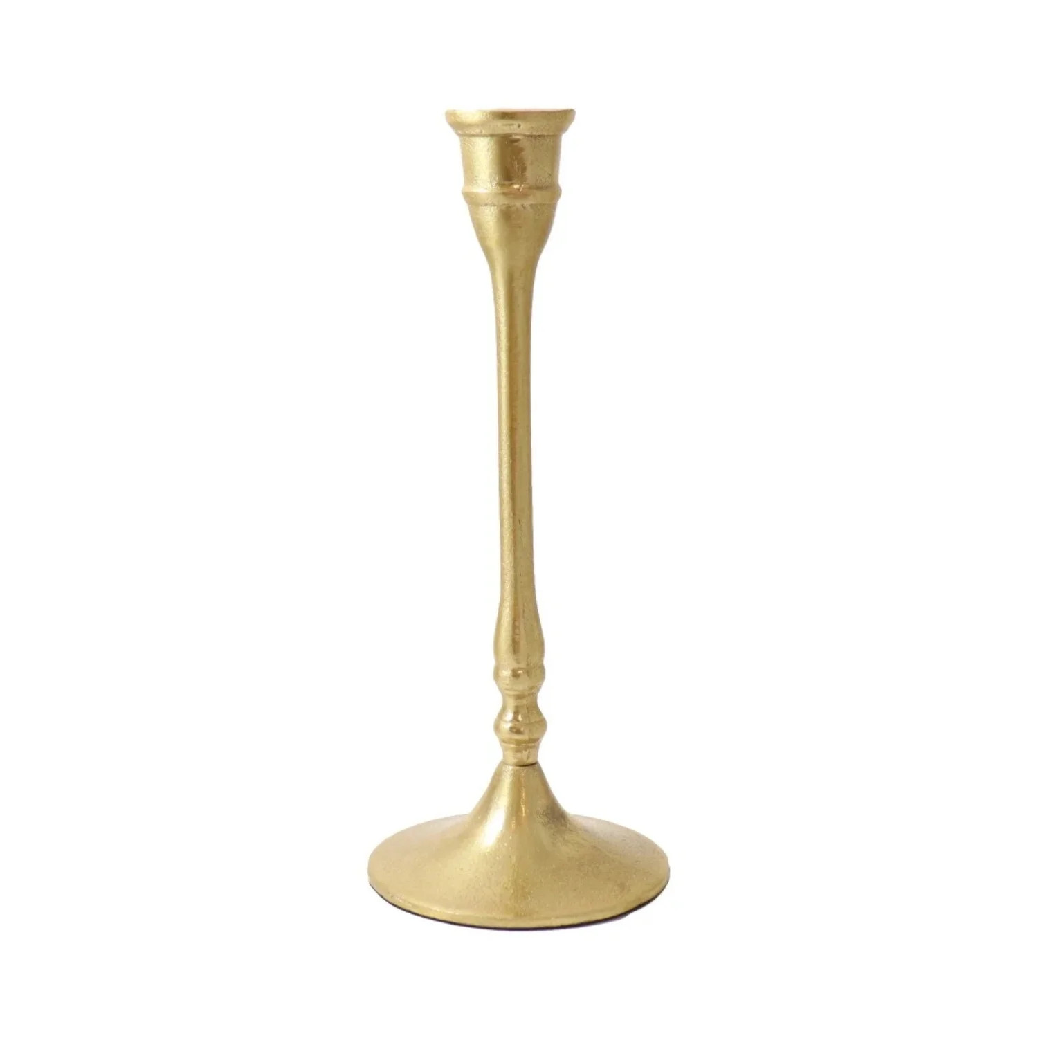 Brass Finished Taper Candle Holders - Walmart.com | Walmart (US)