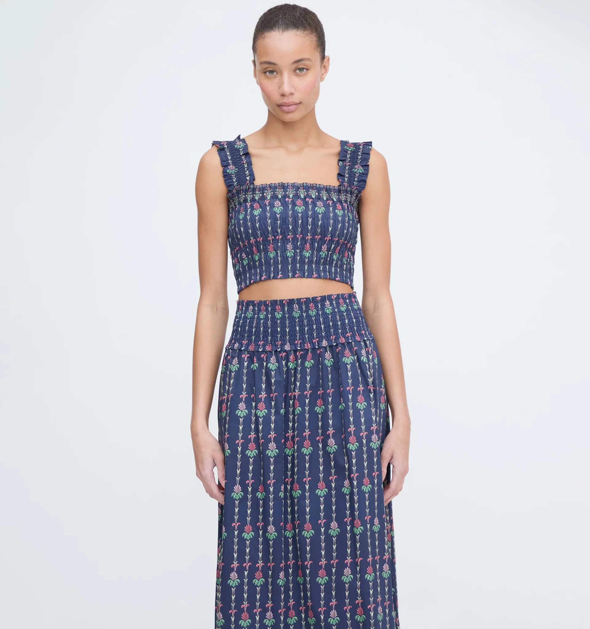 The Azalea Nap Top - Navy Trailing Fern | Hill House Home US