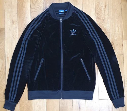 Adidas Original VV SST Tracktop Velvet Womens Track Top Velour Jacket Size 12UK | eBay UK