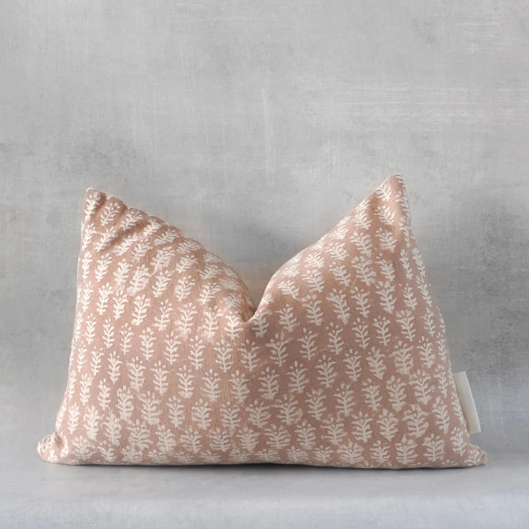 Salmon Coral Pink Pillow Cover  Coral and White Pillow Cover - Etsy | Etsy (US)