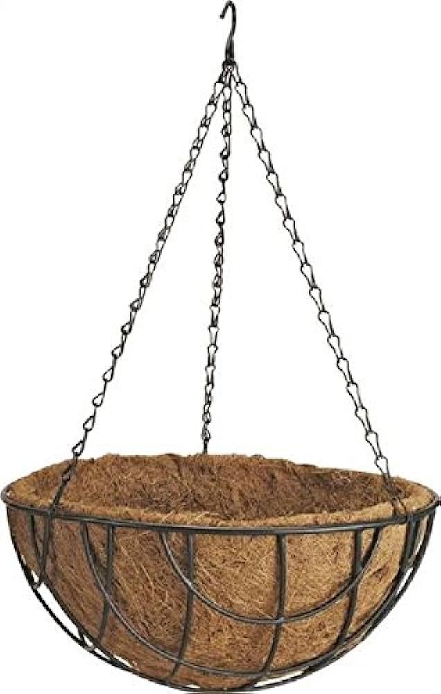 Rocky Mountain Goods Hanging Basket with Natural Coconut Liner - 14” - Extra Strength Chain and... | Amazon (US)