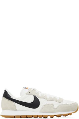 White & Taupe Air Pegasus 83 Sneakers | SSENSE