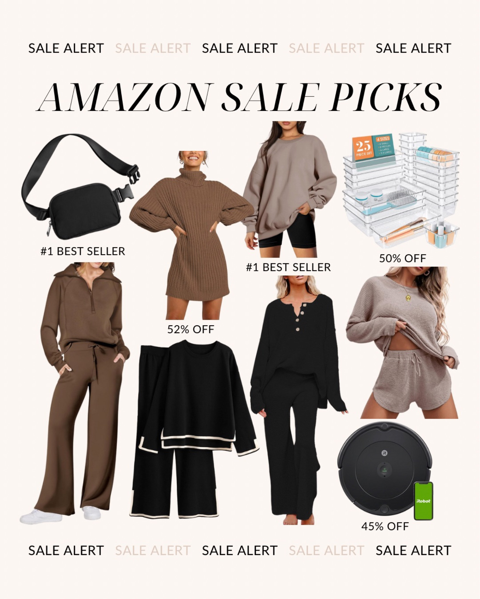 Amazon Prime Deals of the Day! Shop loungewear sets perfect for Fall, desk drawer organizers, Roomba iRobot Vacuums, Belt Bags & more! 

#amazonfinds #amazonfashion #amazonprime #amazonsales #bigdeals2023 

#LTKHolidaySale #LTKxPrime #LTKsalealert
