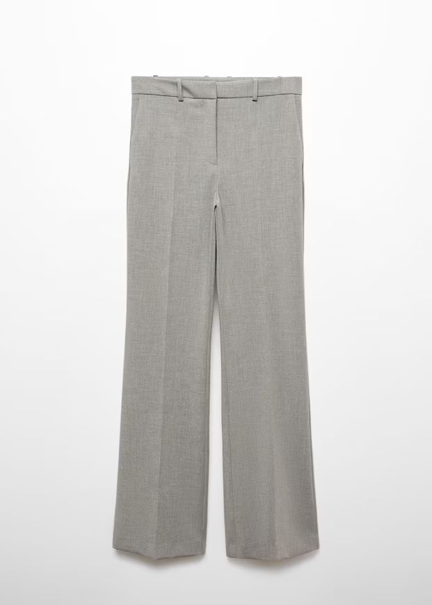 Wideleg marbled pants -  Women | Mango USA | MANGO (US)