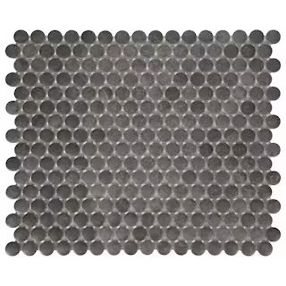 Daltile Cascade Ridge Slate 11 in. x 13 in. Glazed Ceramic Penny Round Mosaic Tile (1.06 sq. ft./... | The Home Depot