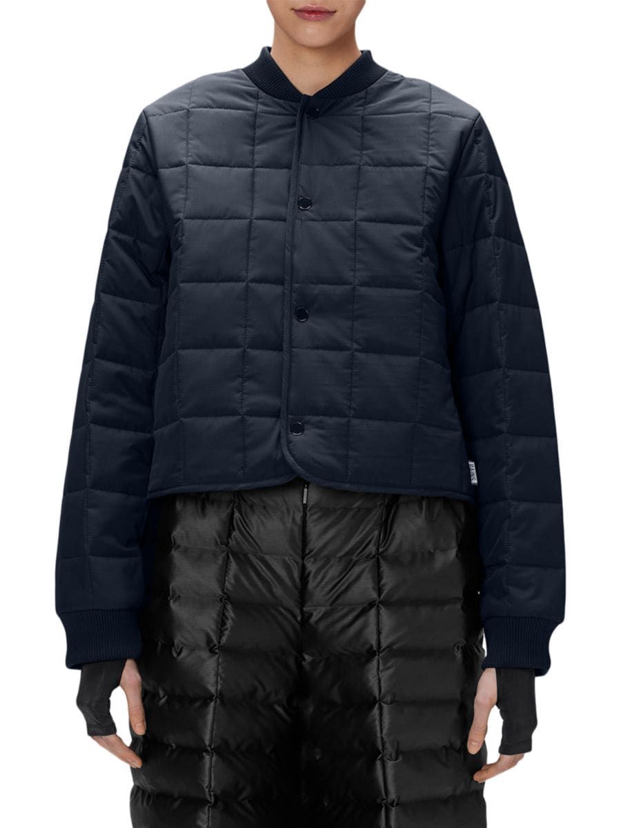 Drenched Quilted Ripstop Crop Bomber Jacket | Saks Fifth Avenue
