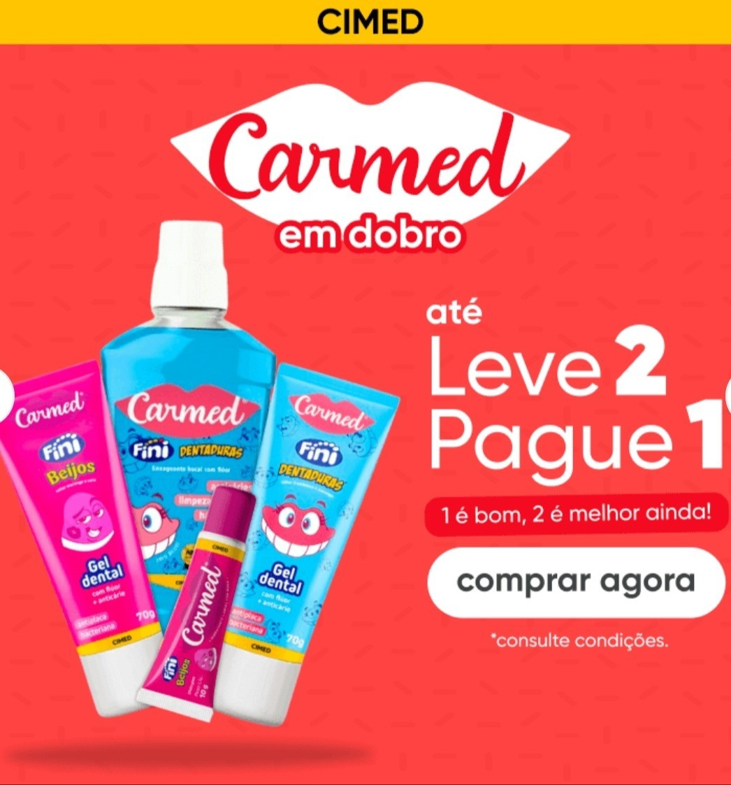 Mais do que um sorriso bonito, agora em dobro! 🦷✨ Aproveite a promoção especial #CarmedEmDobro: Leve 2, Pague 1!😍 Escolha seu sabor favorito e garanta já o seu.🛒 Clique no link e compre agora! *Consulte condições.#Carmed #Promoção #SorrisoSaudável 

#LTKbrasil #LTKpromo #LTKbeleza
