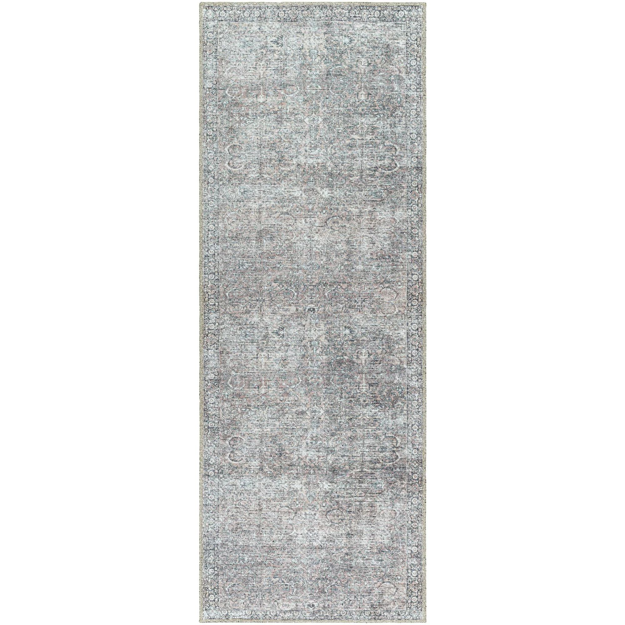 Better Homes & Gardens Persian Blooms Runner Washable Non-Skid Area Rug, Brown, 2'5" x 7' | Walmart (US)