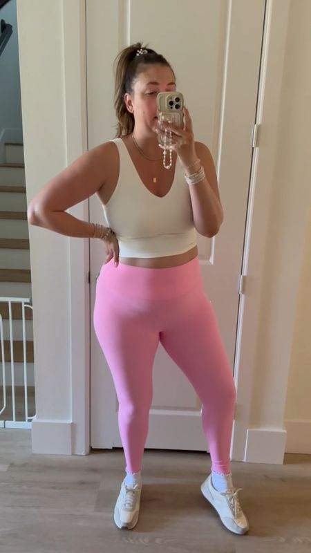 Target spring workout outfit! Wearing my TTS XL. I can’t believe how butter soft these are 

#LTKstyletip #LTKfitness #LTKxTarget
