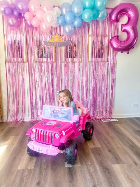 The perfect birthday gift for a pink loving girl! This Barbie jeep was a huge hit for Vivienne’s 3rd birthday  

#LTKParties #LTKKids #LTKGiftGuide