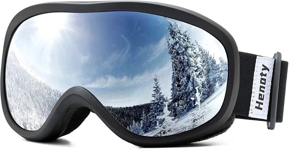 Henoty Ski Goggles, 100% UV Protection OTG Snow Goggles for Men Women Youth Adult - UV Protection Fo | Amazon (US)