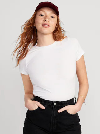 Cropped Slim-Fit T-Shirt for Women | Old Navy (US)