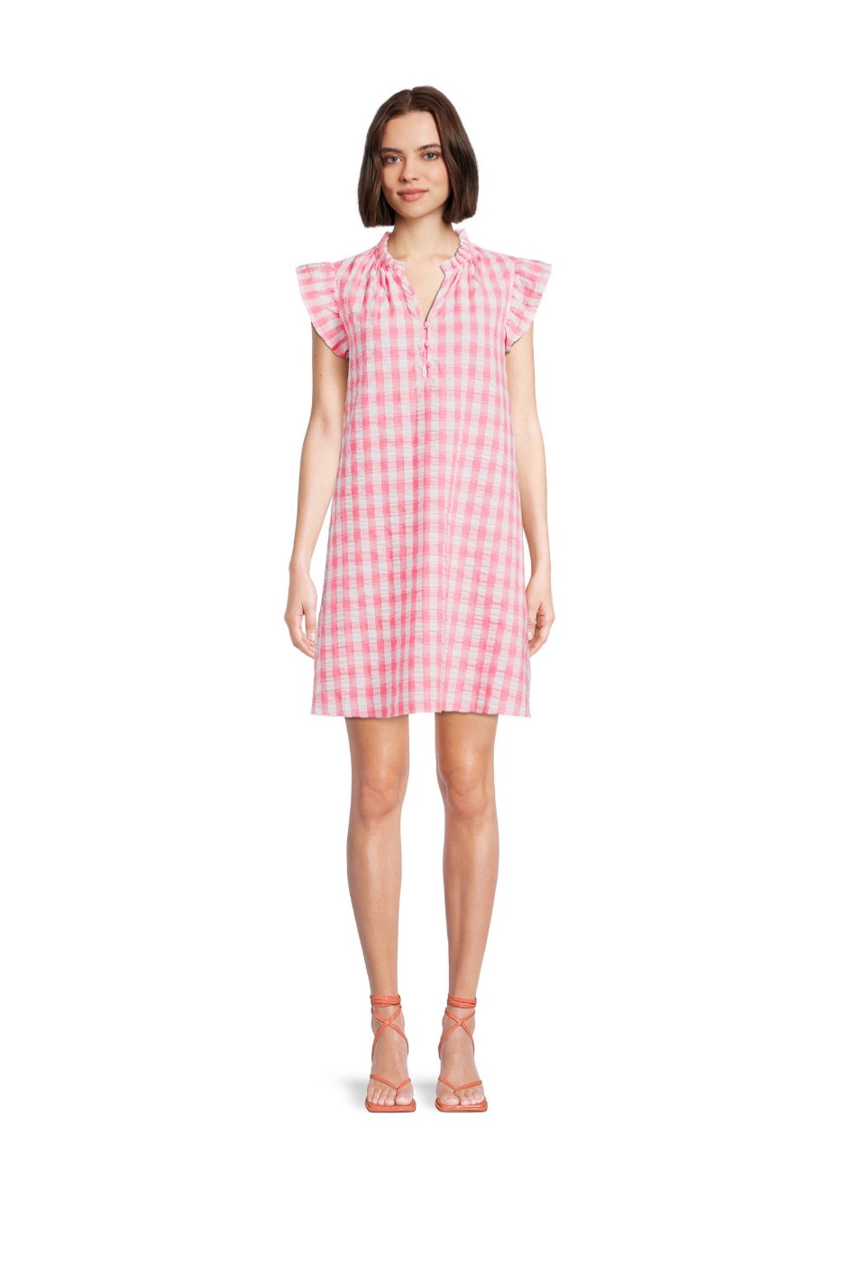 Ruffle Sleeve Dress