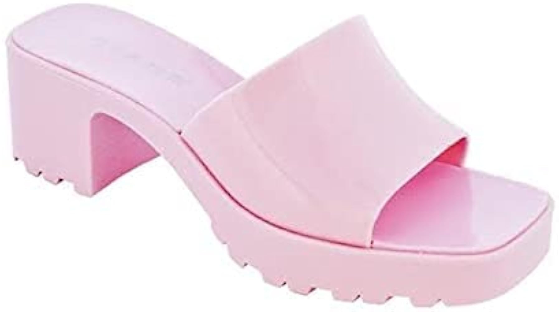 Liliana Rudy Jelly Block Heel Sandals Slip On | Amazon (US)
