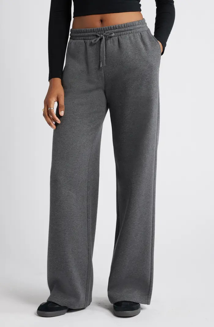 BP. Wide Leg Fleece Pants | Nordstrom | Nordstrom