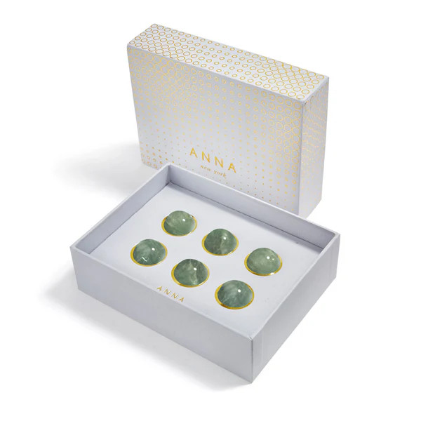 Vida Wine Gems, Jade, Set of 6 | ANNA New York