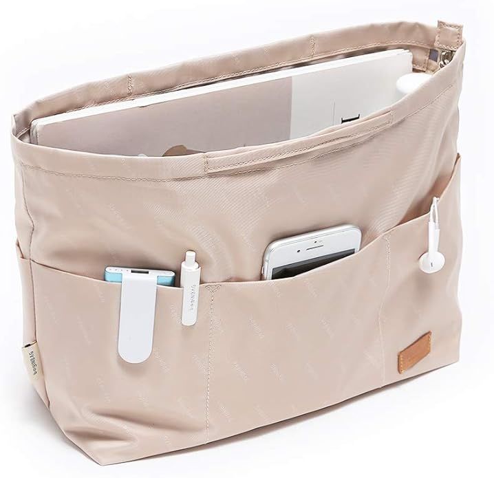 iN. Purse Organizer Insert with zipper Nylon fabric for women Handbags & Totebag | Amazon (US)