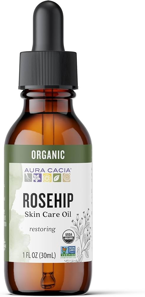 Aura Cacia Organic Rosehip Skin Care Oil | GC/MS Tested for Purity | 30ml (1 fl. oz.) | Amazon (US)