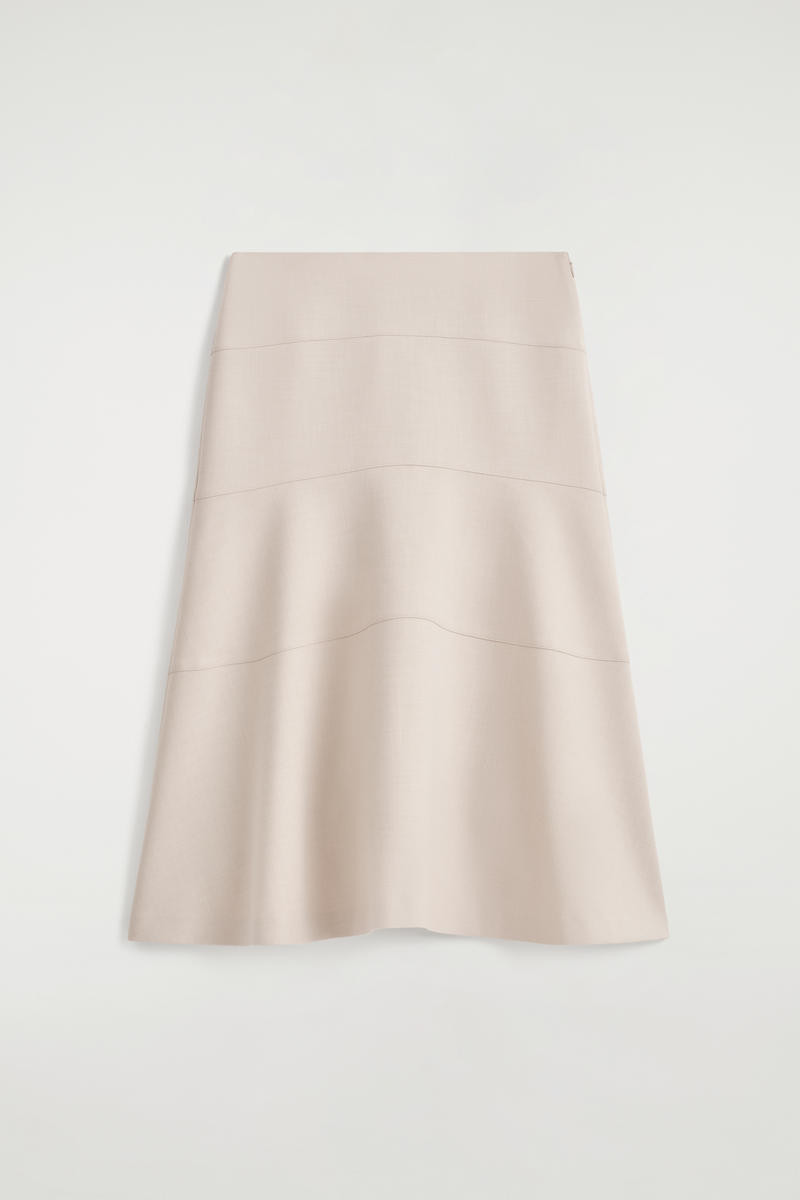 Curved A-Line Midi Skirt | COS (US)