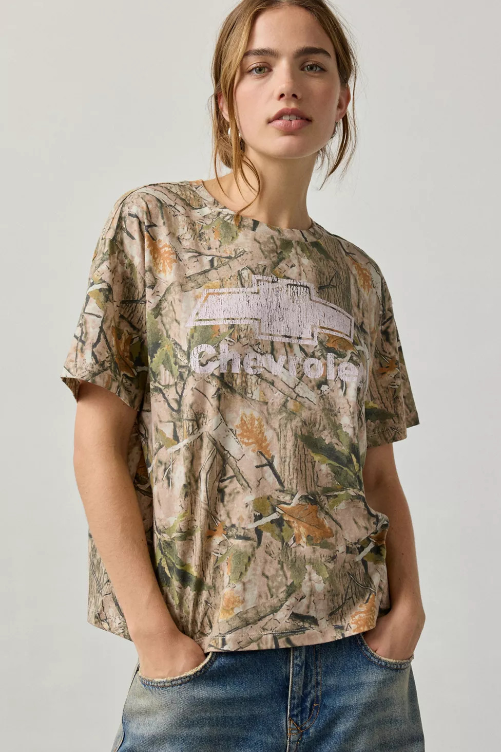 Chevrolet Graphic Camo Print Oversized Tee | Urban Outfitters (US and RoW)