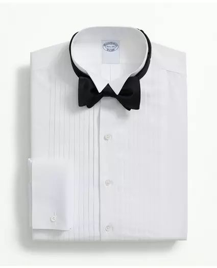 Stretch Supima® Cotton Broadcloth Wing Collar, Tuxedo Shirt | Brooks Brothers