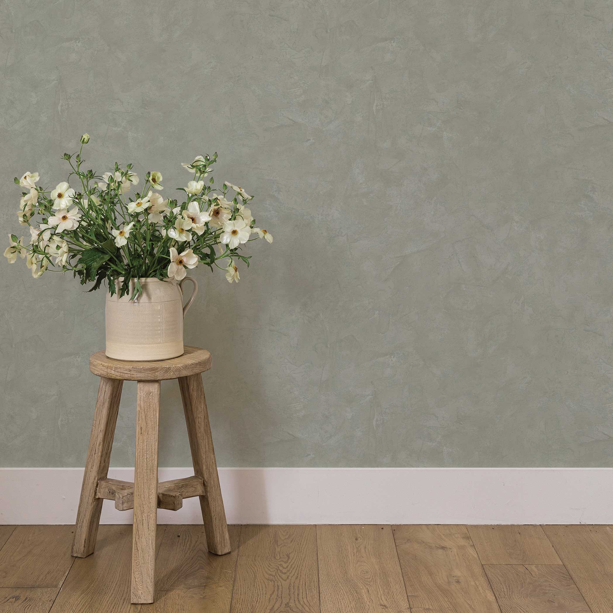 Faux Roman Clay Textured Peel and Stick Wallpaper by Pure Salt | Tempaper