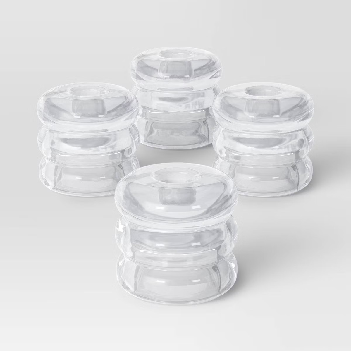 4pk Bubble Glass Taper Candle Holder - Room Essentials™ | Target