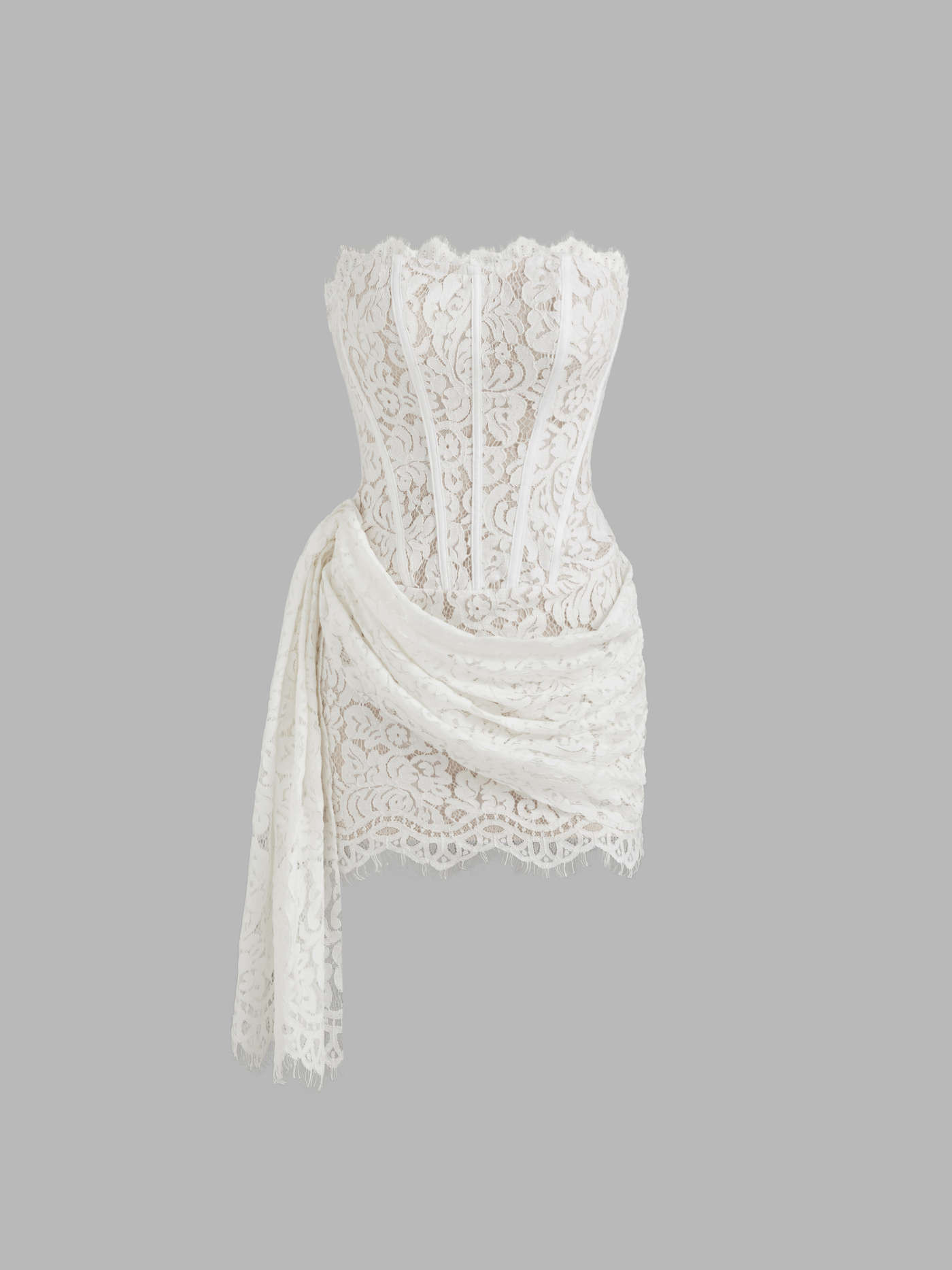 Lace Tube Tie Back Mini Dress | Cider