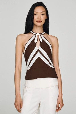 Maeve Halter Front-Tie Top | Anthropologie (US)